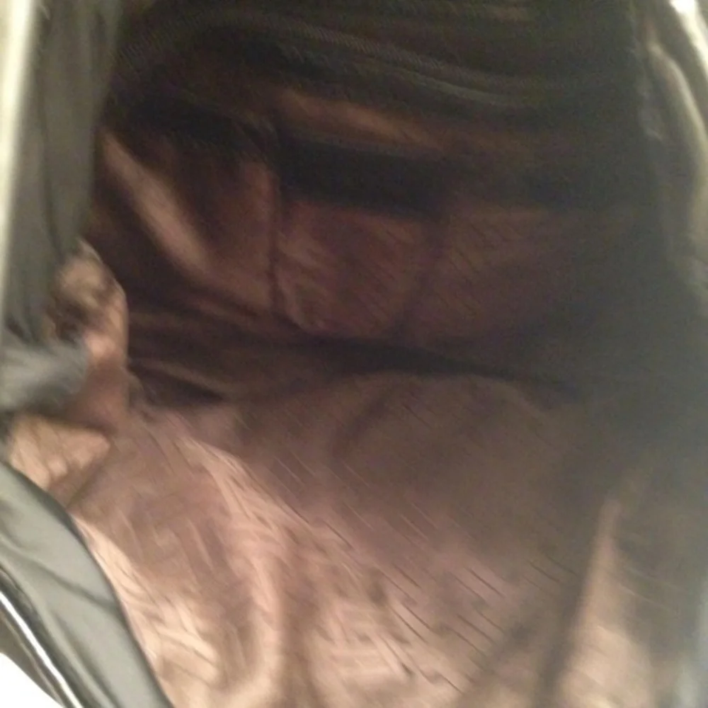 COLE HAAN nylon patent leather hobo shoulder bag